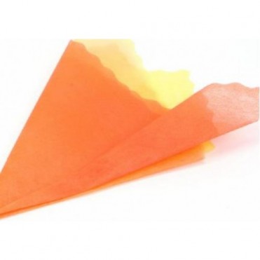 Фетр с цветным переходом, 50смх5м (1 шт.) - персиковый-желтый