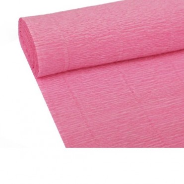 Бумага гофрированная, 50смx2,5м (180 г) - темно-розовая