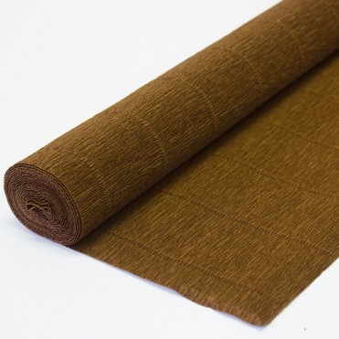 Бумага гофрированная, 50смx2,5м (180 г) - коричневая
