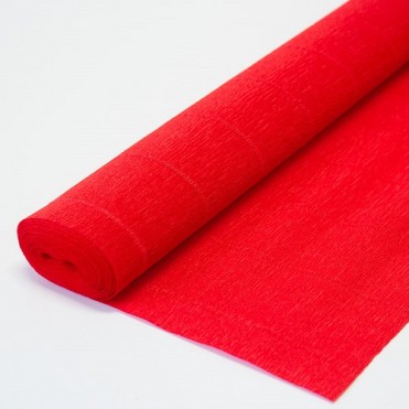 Бумага гофрированная, 50смx2,5м (180 г) - красная