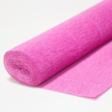 Бумага гофрированная, 50смx2,5м (180 г) - розовая
