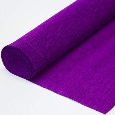 Бумага гофрированная, 50смx2,5м (180 г) - фиолетовая