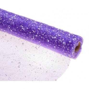 Сетка-снег, 50смх5ярд (пластик) - фиолетовая