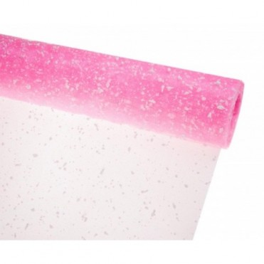 Сетка-снег, 50смх5ярд (пластик) - розовая