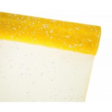 Сетка-снег, 50смх5ярд (пластик) - желтая